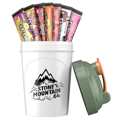 Shaker with mix packs, شيكر  مع 7 اظرف متنوعة.