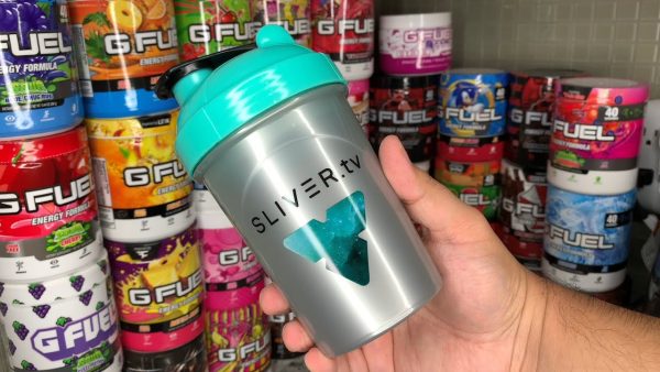 silver tv shaker cup