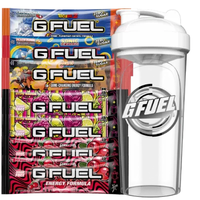 جي فيول شيكر مع 7 ظروف 709مل - G FUEL SHAKER WITH 7 PACKS 709ml